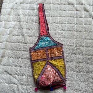 Boho Colorful Patchwork Hobo Bag Vintage
